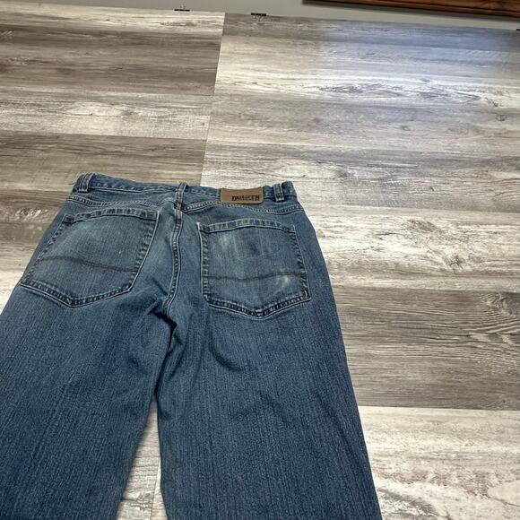 Duluth Trading Flex Weekender Dark Wash Blue Mens 30x30 Trim Fit Denim Jeans - Picture 10 of 16